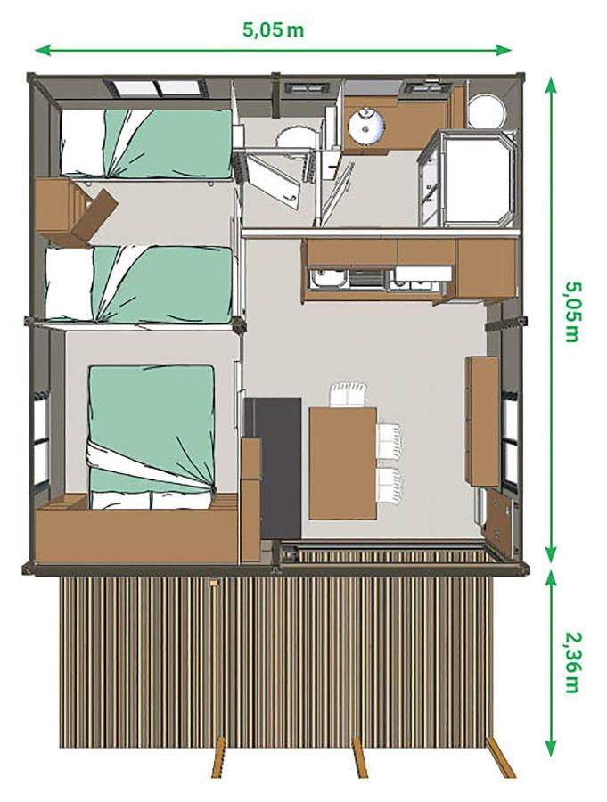 Camping Des Loisirs Evron Hotel Room photo